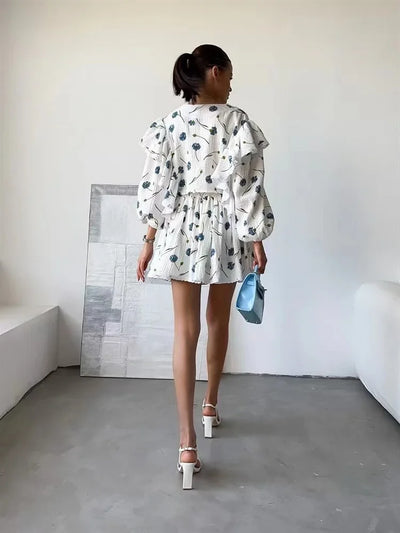 Women Lantern Linen Top