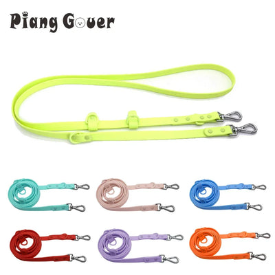 PVC Multifunctional Dog Leash Double Headed Buckle Pet Leashes For Medium Big Dogs Rope
