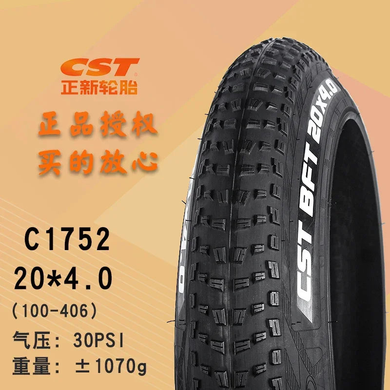 CST BFT-Mountain Bike Tire, Snow Tires for Electric Bike, City Fat Tires, C1752 ATV Tire, 27.5x4.0, 26x2.25, 27.5x4.0