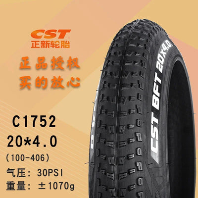 CST BFT-Mountain Bike Tire, Snow Tires for Electric Bike, City Fat Tires, C1752 ATV Tire, 27.5x4.0, 26x2.25, 27.5x4.0
