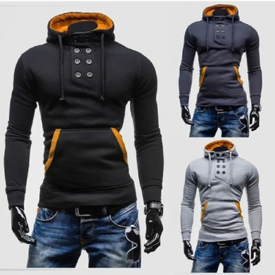 Men's Hoodie Sweatshirts for Men Pullover Spring Autumn Slim Fit Tops Sweatshirt Mens Casual Blouses Hoodie