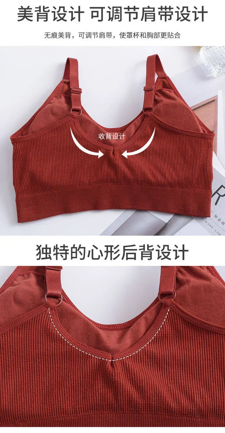 Breathable Sports Bras Women Hollow Out Padded Sports Bra Top size Gym Running Fitness Yog Sports Top Seamless Fitness Bra