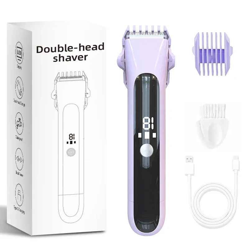 Painless Epilator Electric Shaver for Women Bikini Trimmer Facial Mustache Hair Removal Razor Ladies Face Underarm Legs Electric