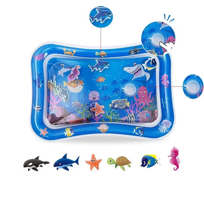 Summer Toys Baby Water Mat PVC Inflatable Cushion Infant Toddler Water Play Mat for Children Early Education Developing Baby Toy