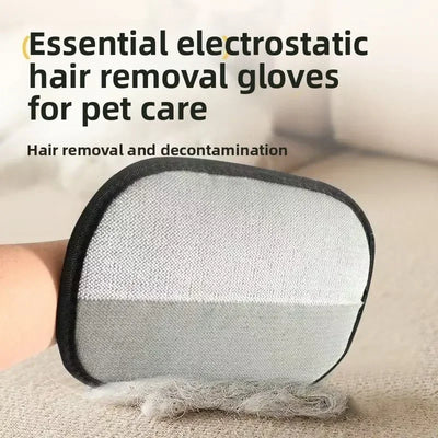 Pet Grooming Gloves Dog Grooming Equipment Anti-static Pet Hair Removal Brushes for Cats and Dogs on Clothes Sofas Carpets Etc.