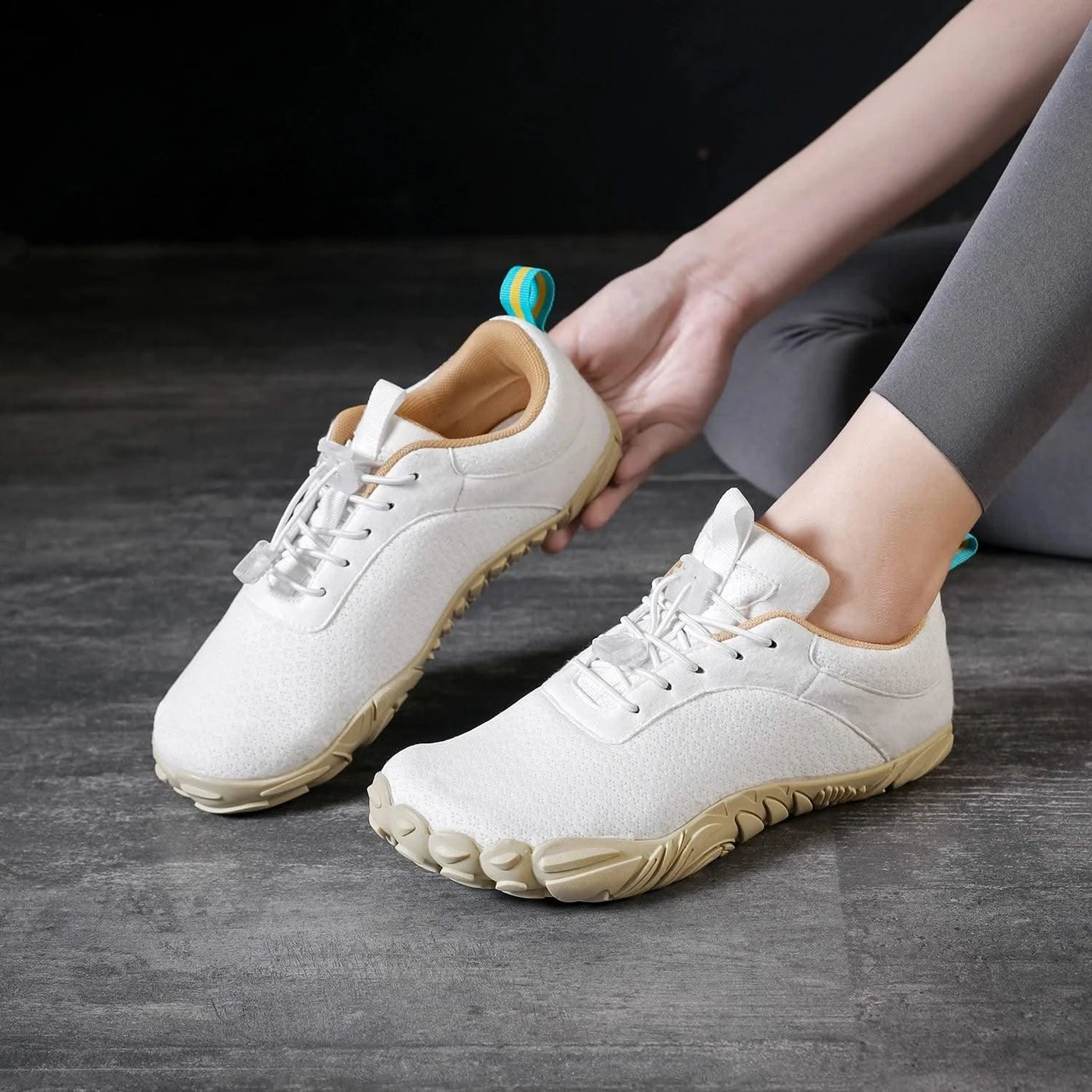 Wide Barefoot Sneakers for Women - Natural Foot Movement Wide Toe Box Shoes, Lightweight Zero-Drop Minimalist Design for Running