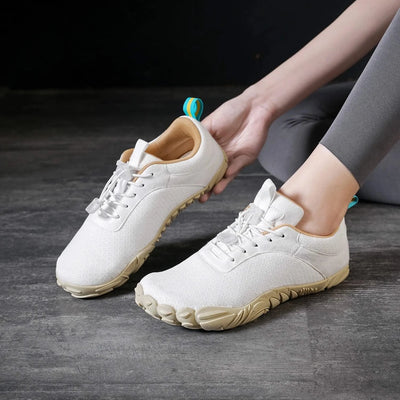 Wide Barefoot Sneakers for Women - Natural Foot Movement Wide Toe Box Shoes, Lightweight Zero-Drop Minimalist Design for Running