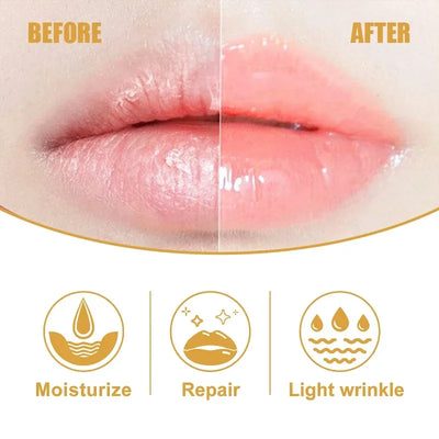 Lip Gloss Transparent Plumping Lip Oil Moisturizing Repairing Reduce Lip Fine Line Oil Brighten Enhance Lip Serum Cosmetics