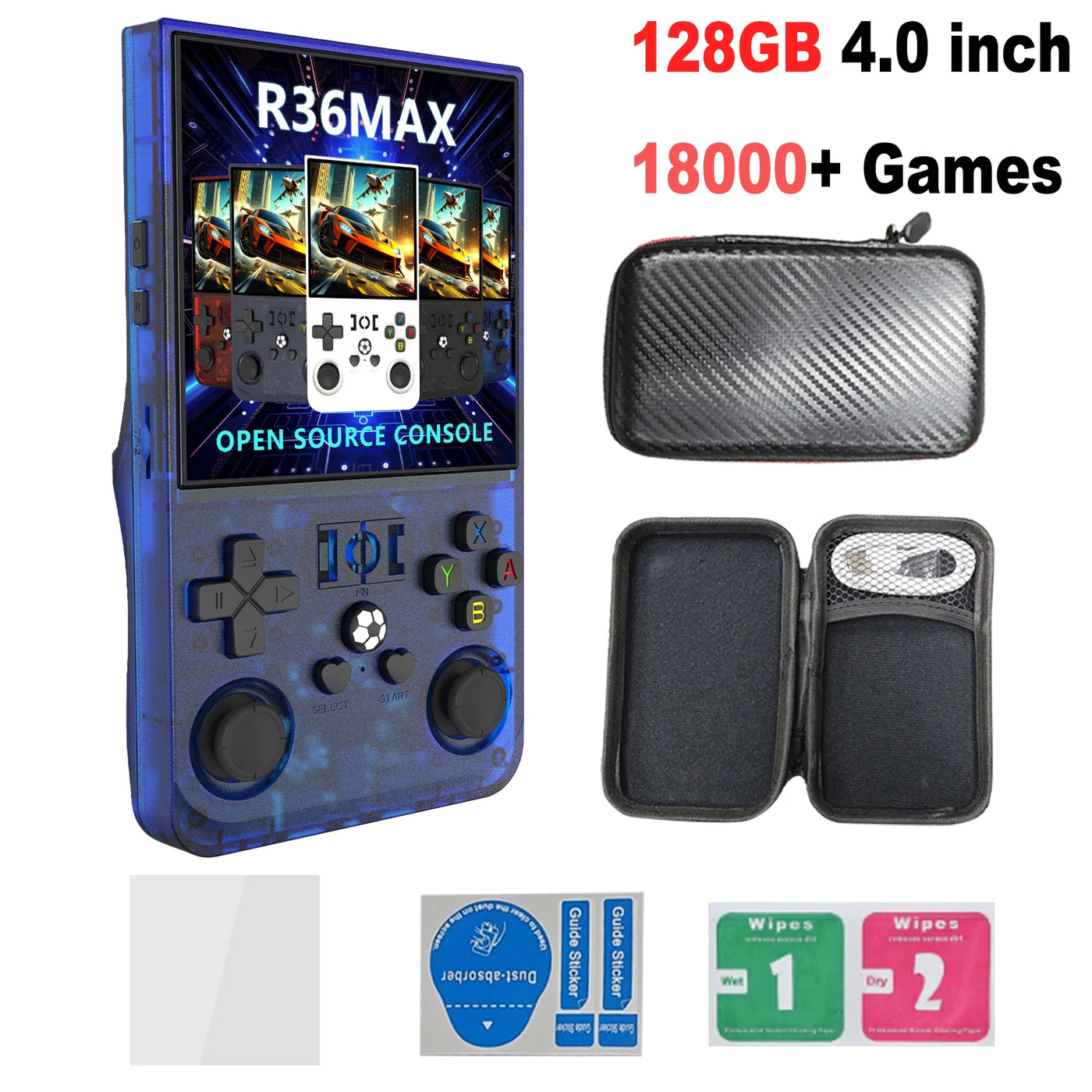 Video Gaming Console R36MAX Retro Handheld 18000+ HD Games offers IPS Screen Game Console Portable Consoles Emulators Devices