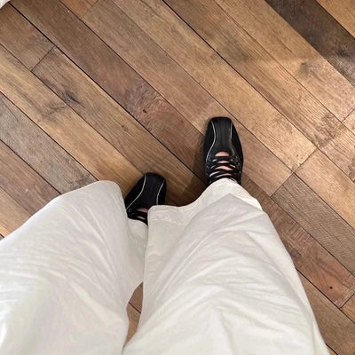 Vintage Women's Ballet Flats Training Shoes Walking Sports