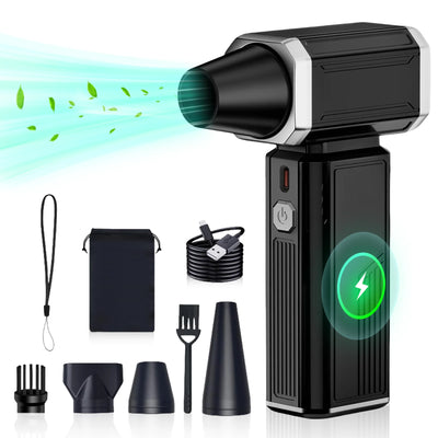 130,000RPM Compressed Air Duster Cordless Dust Cleaner, Replaces Air Cans, 7500mAh Rechargeable Air Blower for Computer Keyboard