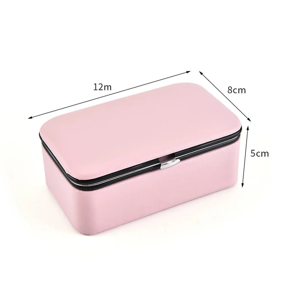 Portable Jewelry Box Travel Cases Organizers for Women Jewlery Necklace Ring Jewlery Organizer Storage Container for Traveling