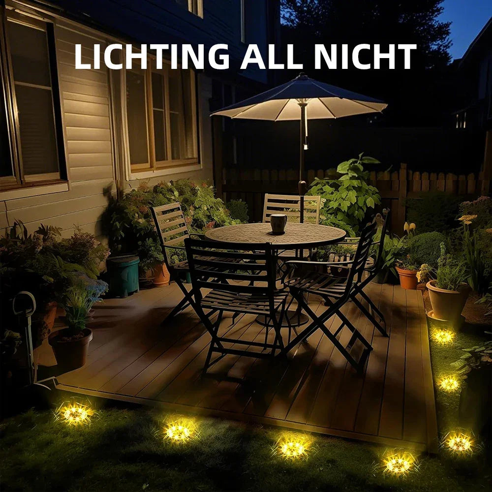 Solar Outdoor Landscape Lighting 25 LED 10M Pathway Lights with Remote for Patio Pathway Lawn Yard Driveway Walkway Driveway