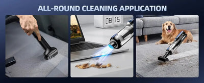 Car Vacuum Portable Cordless18000Pa 2 in 1 Vacuum CleanerAir Duster Handheld Vacuum Cordless Strong Suction Rechargeable
