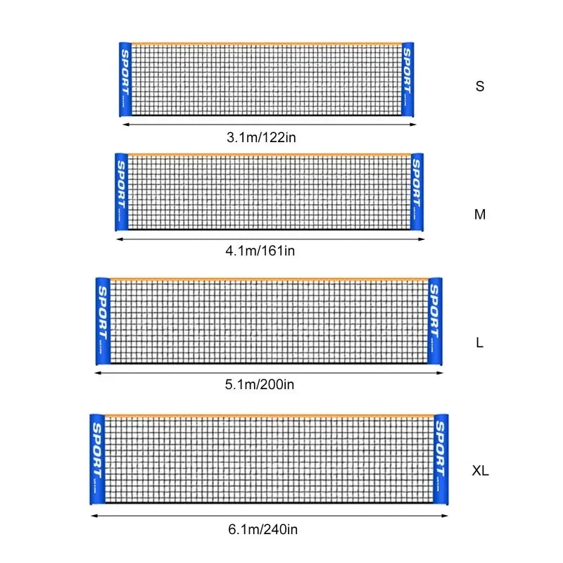 Portable Foldable Badminton Net Bracket Folding Adjustable Simple Training Net for