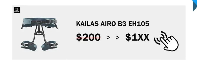 KAILAS Rock Climbing Descender 8 Descend Ring Downhill Eight Ring with Bent-ear Rappelling Gear Belay Device EquipmentK EB101