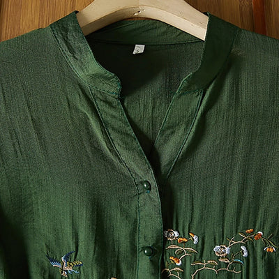 3/4 Sleeve Linen Tops For Women