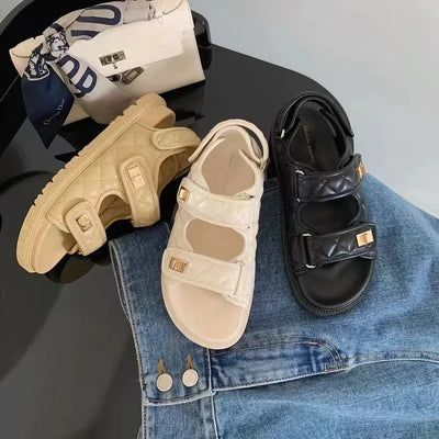 High Quality Platform Sandals Women Wide Strap Platform Open Toe Sandals for Women Female Flat Sandal Summer Ladies Shoes