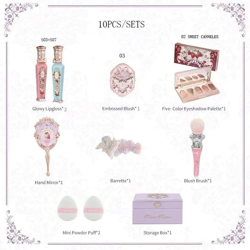 All-In One Gift Set Makeup Kit Full Professional Eyeshadow Blush Powder Lip Cream