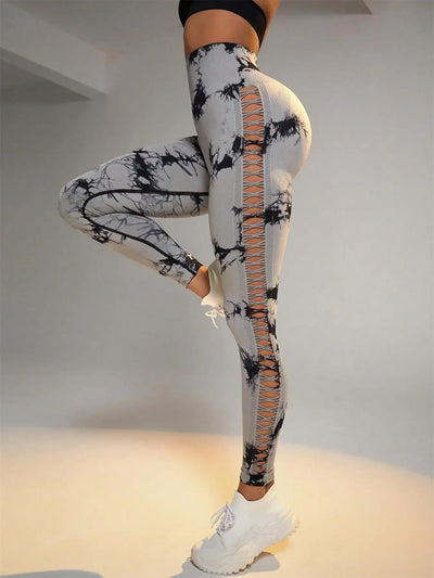 Tie Dye Seamless Leggings for Women