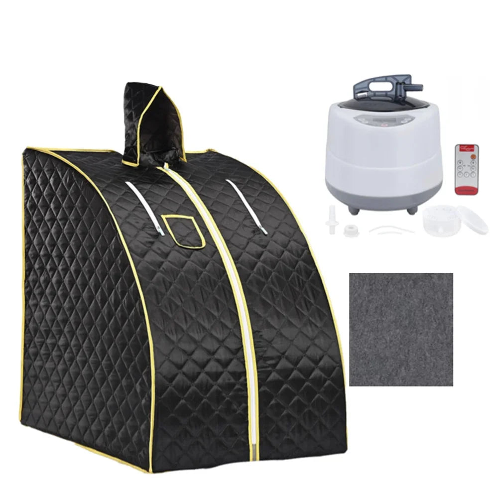 Portable Steam Sauna Beneficial Skin 2.0L Steamer Pot 1000W Slimming Bath SPA Strong Stainless Steel Bracket Sauna Room