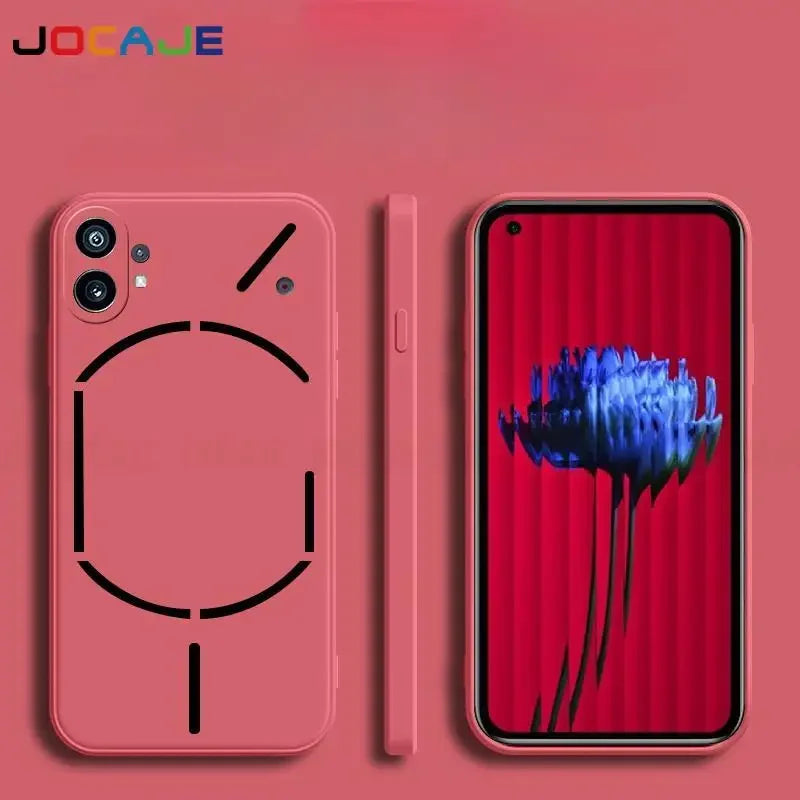 Liquid Silicone Phone Case For Nothing Phone 2 Slim Matte Cover For Nothing Phone 1 Protective Lens Camera Soft Phone Back Cover