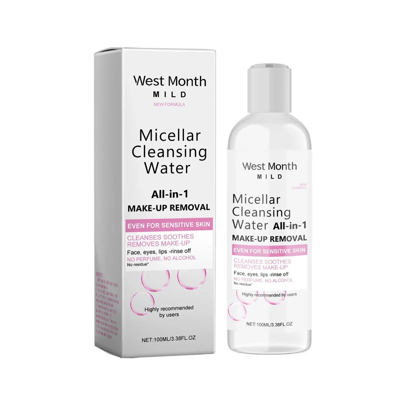 Micellar Water Deep Makeup Remover Cleaning Pores Soft Hydrating Refresh Moisturizing Eyes Lips Facial Cleanser Liquid Skin Care