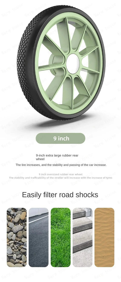 Portable High-view Baby Stroller Two-way Portable Baby Stroller Foldable Children's Four-wheel Baby Stroller 0-3 Years Old