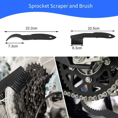 Bicycle Chain Clean Brush Bicycle Chains Gear Grunge Brush Cleaner Cycling Cleaning Kit MTB Bike Wash Tool Set Bike Repair Tools