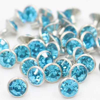 Colorful Crystal Rhinestone For Nails Rivets Studs For Leathercraft 100Sets Horse Tack Rivet Leather Belt Bags Clothing