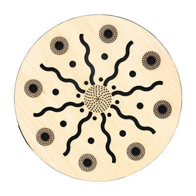 8 Inch Creek Drums Ethnic Percussion Instrument Solid Wood Drum Rain Sound Musical Gift Drums Simulate The Sound of Water Parts