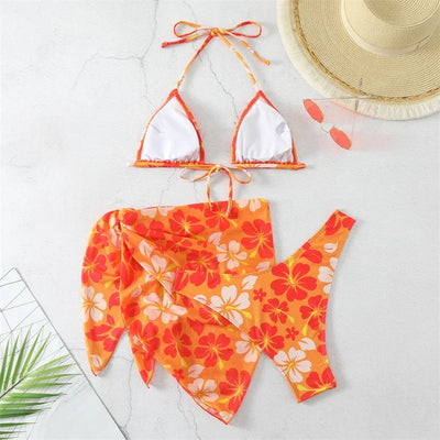 Swimwear Micro Bikini Swimming Suit for Women Beachwear Cover Up Swimsuit Woman 2025 New Summer Bathing Suit Three Pieces Bather
