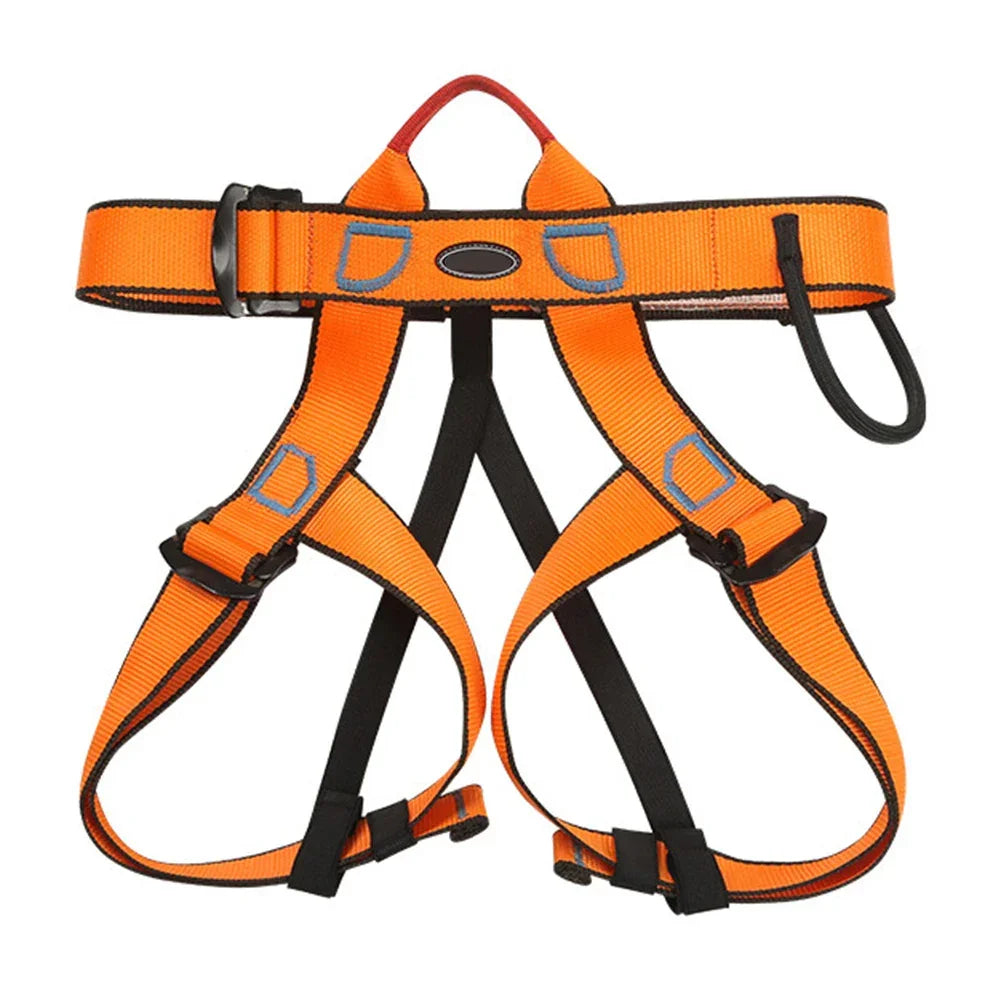 Outdoor Rock Climbing Harness Professional Sports Harnesses Waist Support Half Body Safety Belt Aerial Survival Mountain Tools