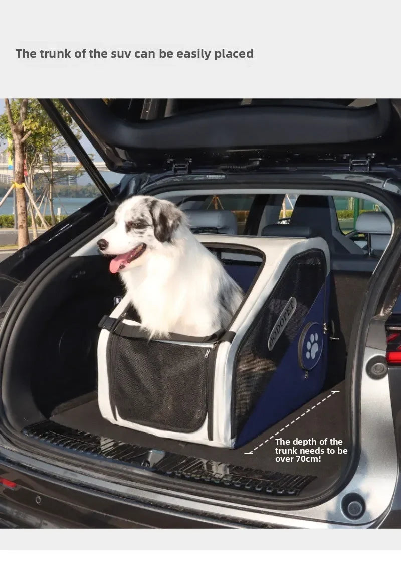 Pet Carriers Car Cage Portable Breathable Dogs Going Out Travel Foldable Kennel Pet Supplies Cages Accessories Transportin Perro