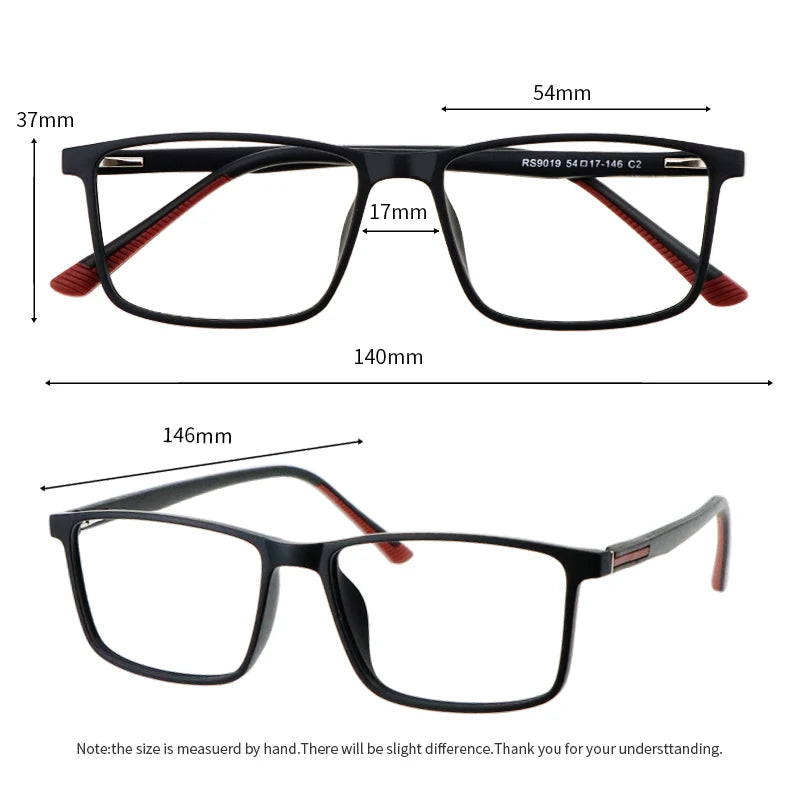 Blue Light Blocking Computer Readers Stylish Durable TR90 Thin Frame Fit Medium To Big Face for Men Women