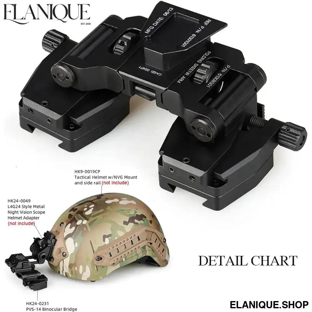 Wilcox PVS-14 Binocular Bridge NVG Mount Night Vision Goggles Adapter For PVS 14 Night Vision Binoculars Monocular Or Binocular