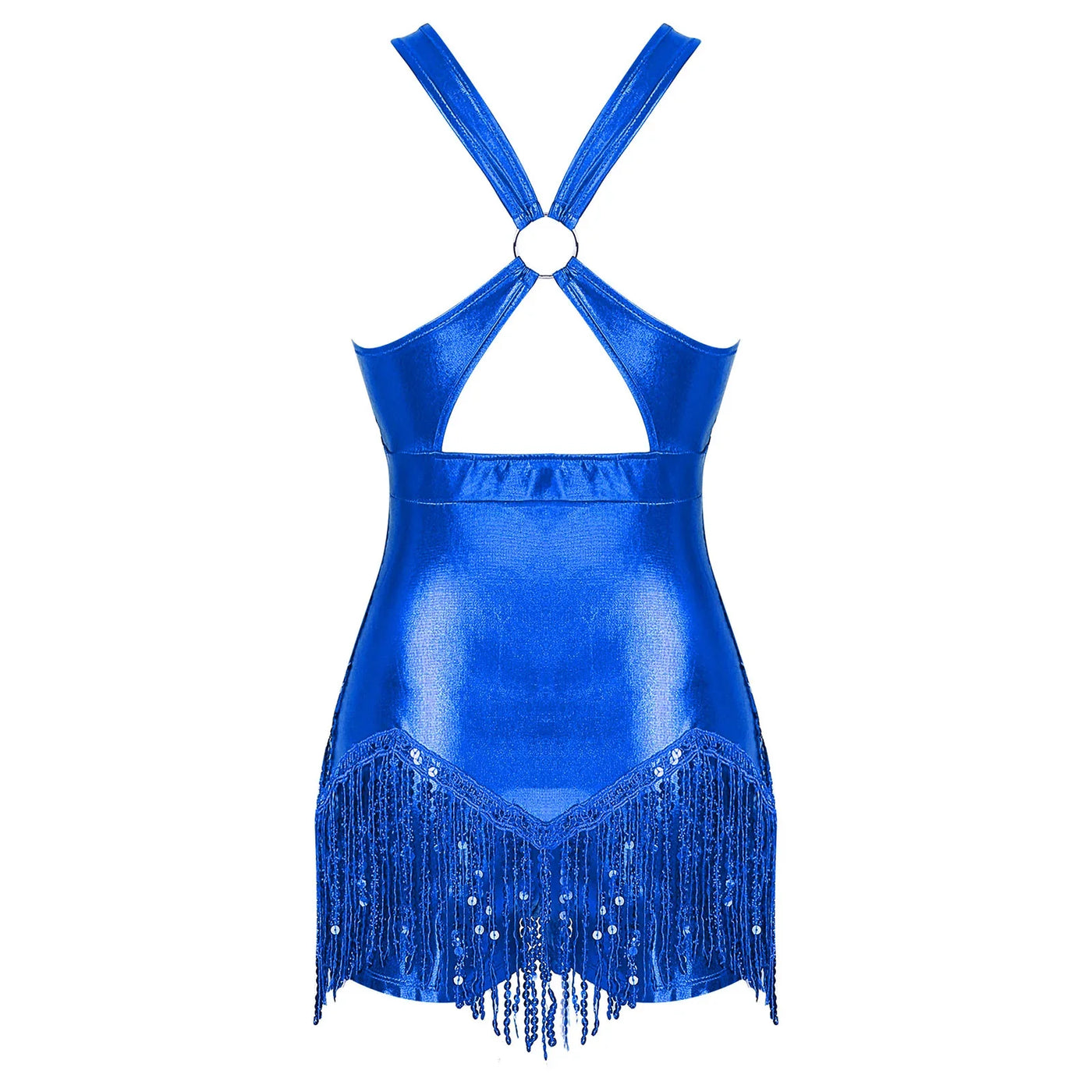 Women's Sequin Dance Dress Latin American Dance Costume Body Sleeveless Classical Samba Rumba Dresses Jazz Ballerina Dancewear