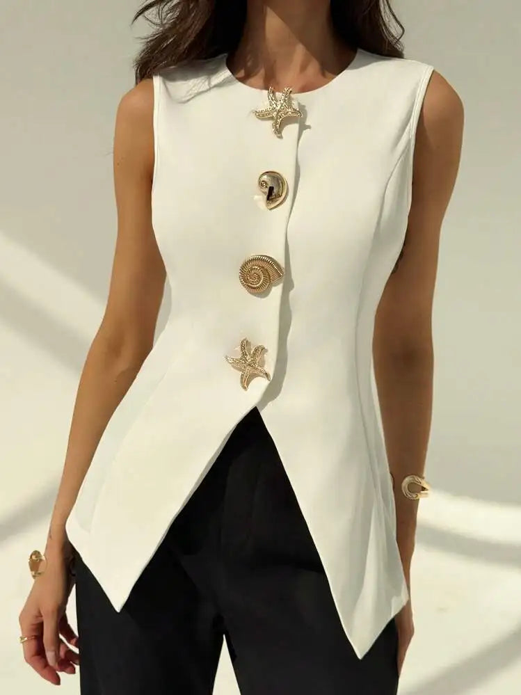 2025 Autumn Fashion Knitted Vests Top For Women Casual Single-Breasted Knitwear Cardigan Tanks Female Solid Sleeveless Sweaters