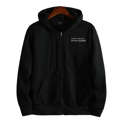 Men's Outerwear Printed Zipper Hoodie Overcoat Casual Sports Jogging Men Sweatshirts Clothing 2025 Fashion Versatile Tops Jacket