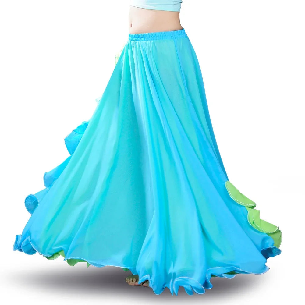 Belly Dance Skirt Undercover Practice Clothing for Women 2024 New Sexy Oriental Dance Half Body Beginner's Big Swing Skirt