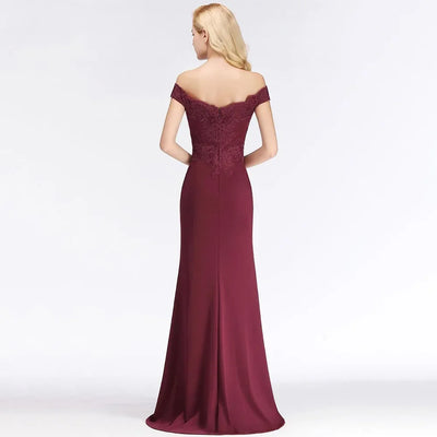 BABYONLINE Mermaid Evening Maxi Dresses For Women Elegant Lace Off-Shoulder Formal Prom Party Gowns 2024 Vestidos Robe Soiree