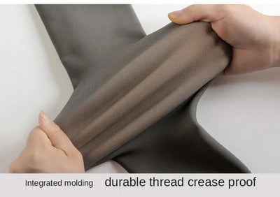 Women Thermal Underwear Pants Fleece Lined High Waisted Leggings Keep Warm Winter Pant Tummy Control Yoga Hiking Running Tights