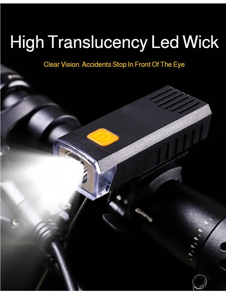 Mountain bike headlight mountain bike riding rainproof night riding headlight rechargeable mountain bike light