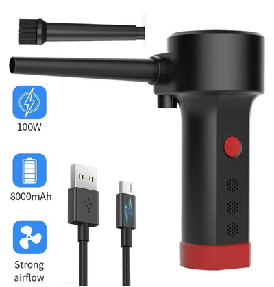 Icanzuo Cordless Air Duster Electric Air Blower Computer Keyboard Cleaning,Rechargeable Handheld Computer Duster Cleaner