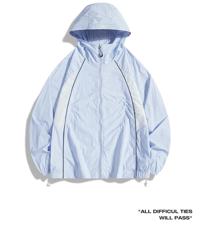 Summer Sun Jackets Men's Outdoor Cycling Clothing Quick Dry UV Skin Coat Women Sports Sun Protection Hiking Camping Windbreaker