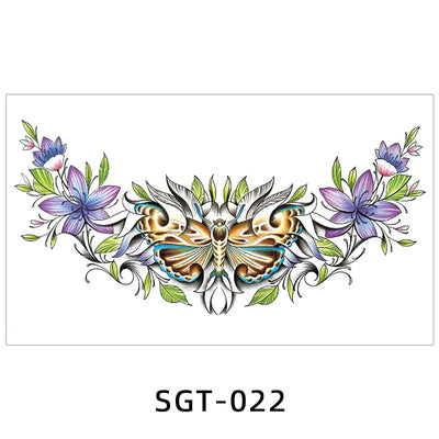 Temporary Tattoos Men Shoulder Tattoos Large Chest Body Sexy Tattoo Sticker Waterproof Tatoo Fake Make Up Pattern Stickers