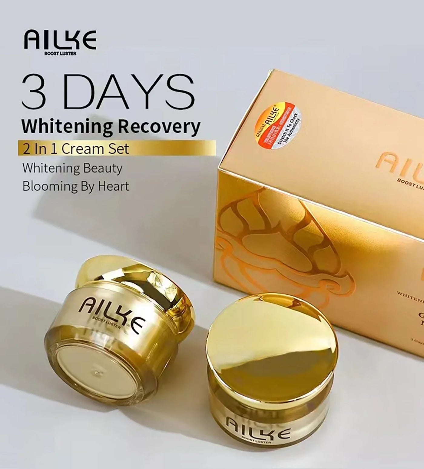 AILKE Dark Spots Corrector, Whitening Hydration Facial Cream, With Spf35, Even Skin Tone, Anti-Sunburn Face Care Set for Women