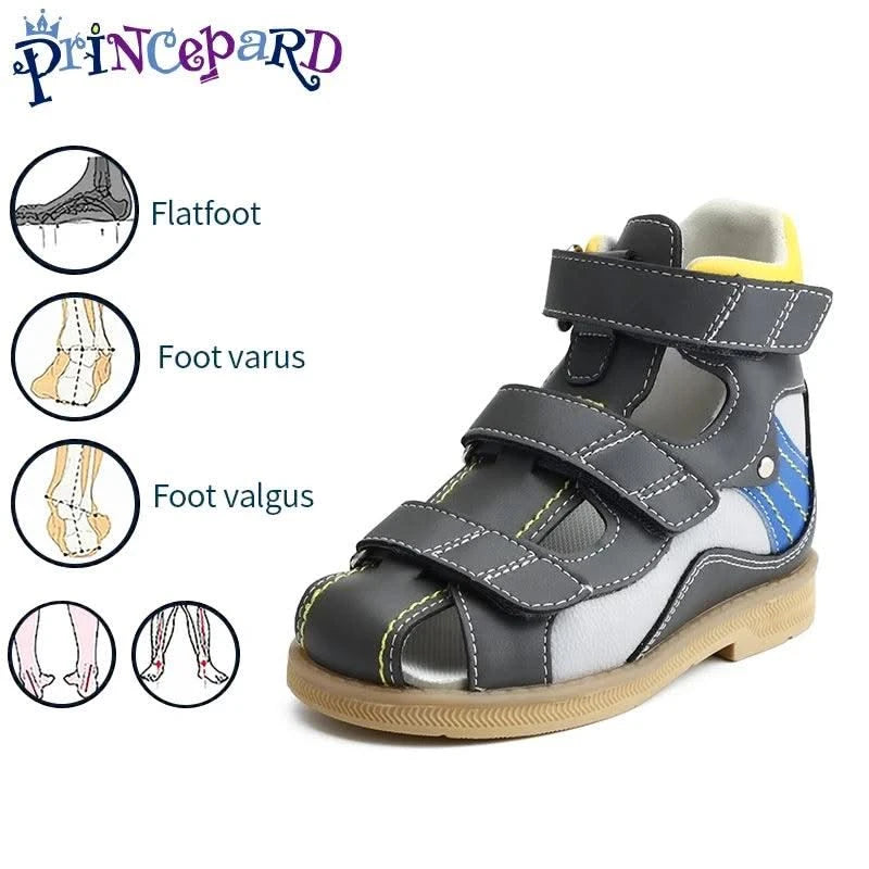 Orthopaedic Sandals for Kids and Toddlers | Children's Corrective Shoes for Flat Feet, Tiptoe Walking, High-Top Ankle Support