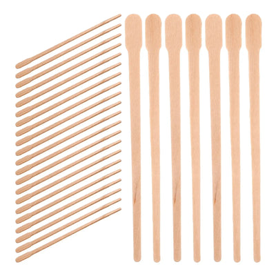 100 Pcs Body Hair Waxing Applicator Women Hairs Wax Rod Elliptical Wax Stick Waxing Sticks For Areas Hard Wax Removal Spatula