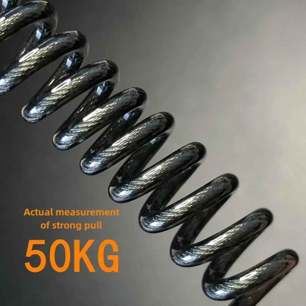 Fishing Lost Rope Boat Fishing Sea Fishing Gear Accessories Anti-lost Rope Outdoor Mountaineering Camping Steel Wire Spring R...